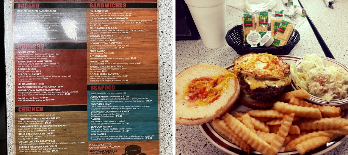 Bell's Drive-In Restaurant Menu